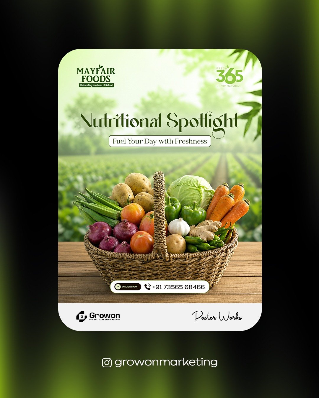 Mayfair Foods social media campaign creative