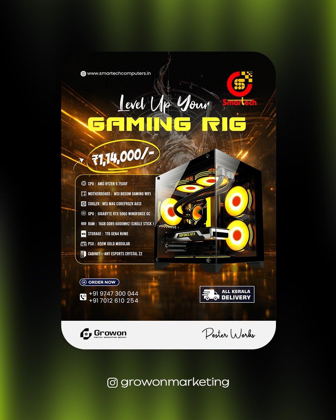 Smartech Computers gaming rig offer poster